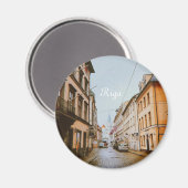 Riga, Letland Stadsbeeld Magneet (Voorkant / Achterkant)
