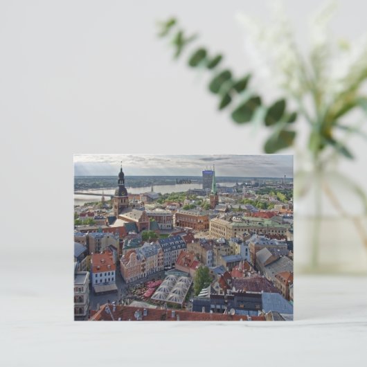 Riga, Letland stadsgezicht foto, Briefkaart (Staand voorkant)