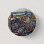 Riga, Letland stadsgezicht foto Ronde Button 3,2 Cm (Voorkant)