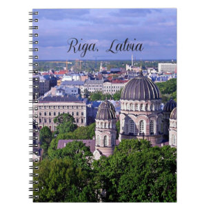 Riga, Letland stadsgezicht Notitieboek