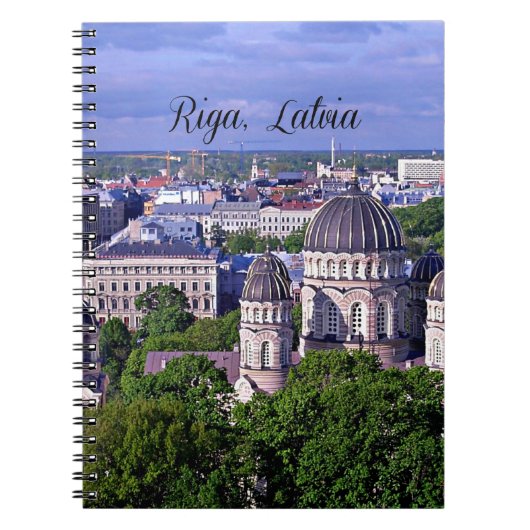 Riga, Letland stadsgezicht Notitieboek (Voorkant)