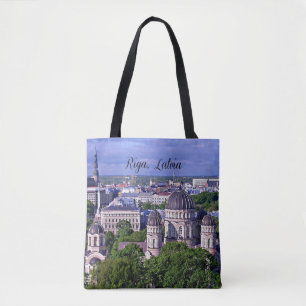 Riga, Letland stadsgezicht Tote Bag