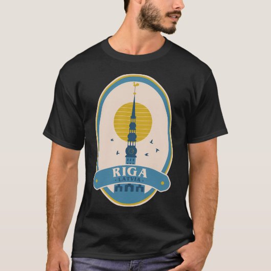 Riga Letland T-shirt (Voorkant)