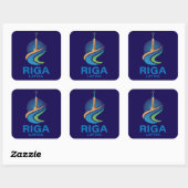 Riga Letland Vierkante Sticker (Vel)