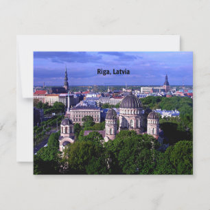 Riga, Letse foto van cityscape Kaart