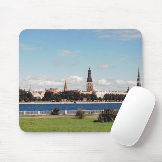 Riga (panoramisch uitzicht) muismat (Met muis)