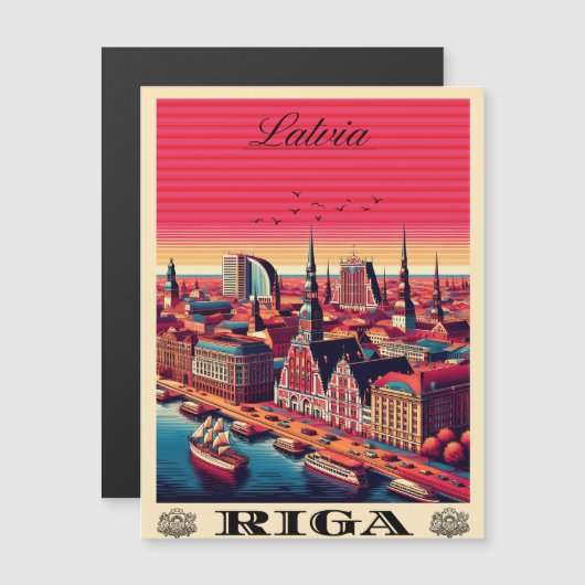 Riga Stad, Letland Baltische cultuur geschenken (Voorkant / Achterkant)