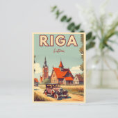 Riga Stad, Letland Baltische cultuur geschenken Briefkaart (Staand voorkant)