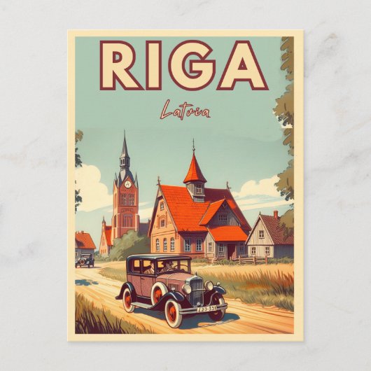 Riga Stad, Letland Baltische cultuur  geschenken Briefkaart (Voorkant)