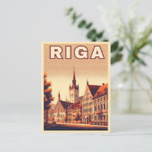 Riga Stad, Letland Baltische cultuur  geschenken Briefkaart (Staand voorkant)