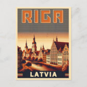Riga Stad, Letland Baltische cultuur  geschenken Briefkaart (Voorkant)