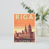 Riga Stad, Letland Baltische cultuur  geschenken Briefkaart (Staand voorkant)