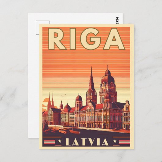 Riga Stad, Letland Baltische cultuur  geschenken Briefkaart (Voorkant / Achterkant)