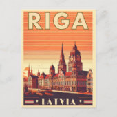 Riga Stad, Letland Baltische cultuur  geschenken Briefkaart (Voorkant)