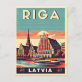 Riga Stad, Letland Baltische cultuur  geschenken Briefkaart (Voorkant)