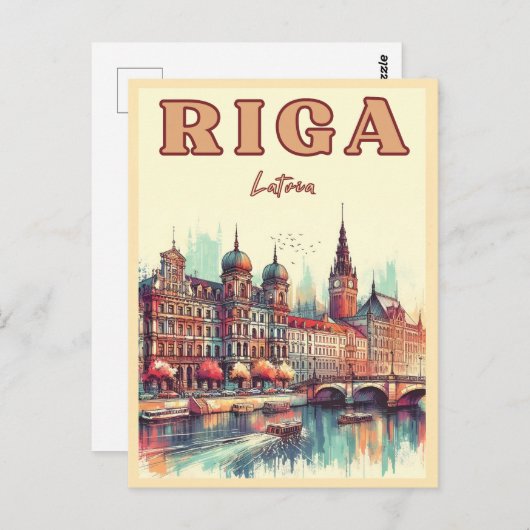 Riga Stad, Letland Baltische cultuur  geschenken Briefkaart (Voorkant / Achterkant)