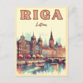 Riga Stad, Letland Baltische cultuur  geschenken Briefkaart (Voorkant)