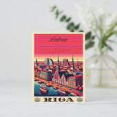 Riga Stad, Letland Baltische cultuur  geschenken Briefkaart (Staand voorkant)
