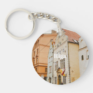 Riga stadsgezicht flexibele foto magneet sleutelhanger