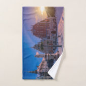 Riga Town Hall Square in de winter Bad Handdoek (Handdoek)