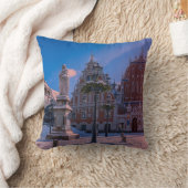 Riga Town Hall Square in de winter Kussen (Deken)