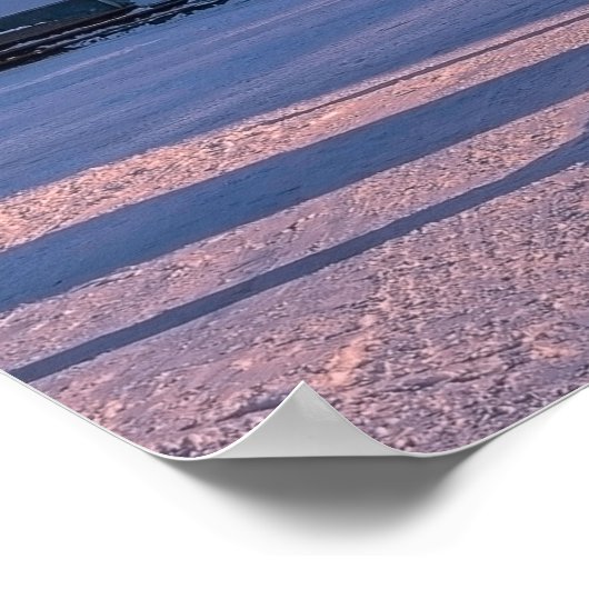 Riga Town Hall Square in de winter Poster (Hoek)