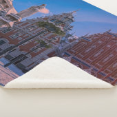 Riga Town Hall Square in de winter Sherpa Deken (3/4)