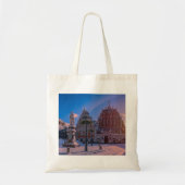 Riga Town Hall Square in de winter Tote Bag (Voorkant)