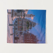Riga Town Hall Square in de winter Wandkleed (Voorkant (horizontaal))