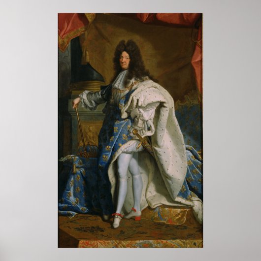 Rigaud - Portret van Louis XIV (na 1701) Poster (Voorkant)