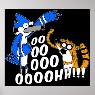 Rigby en Mordecai Poster