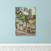 Rigby, IdahoLarge Letter ScenesRigby, ID Canvas Afdruk (Insitu (Houten vloer))