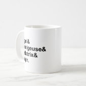 Rigel Betelgeuse Bellatrix Saiph | Sterren Orion Koffiemok (Voorkant links)