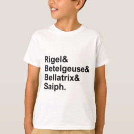 Rigel Betelgeuse Bellatrix Saiph | Sterren Orion T-shirt