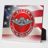 Rigger Army Veteran Fotoplaat (Zijkant)