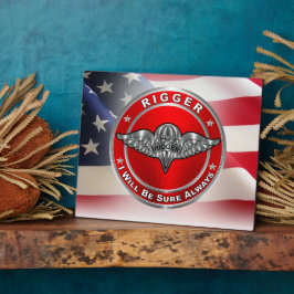 Rigger Army Veteran Fotoplaat