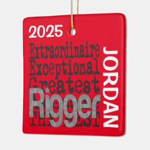 Rigger Buitengewoon DOUANE Keramisch Ornament