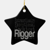 Rigger Extraordinaire Keramisch Ornament (Voorkant)