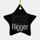 Rigger Extraordinaire Keramisch Ornament (Achterkant)