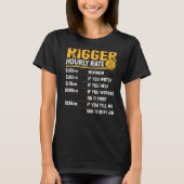 Rigger Hourly Rate Crane Operator Rigger T-shirt (Voorkant)