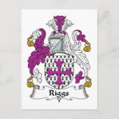 Riggs Family Crest Briefkaart (Voorkant)