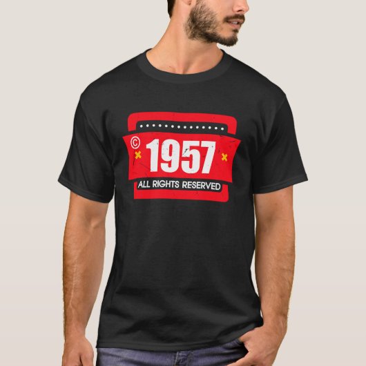 right 1957 All Rights Reserve T-shirt (Voorkant)