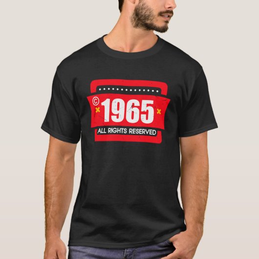 right 1965 All Rights Reserve T-shirt (Voorkant)