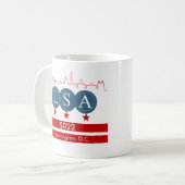 Right-handed Mug with 2022 LSA Annual Meeting Logo Koffiemok (Voorkant links)