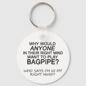 Right Mind Bagpipe Sleutelhanger (Voorkant)