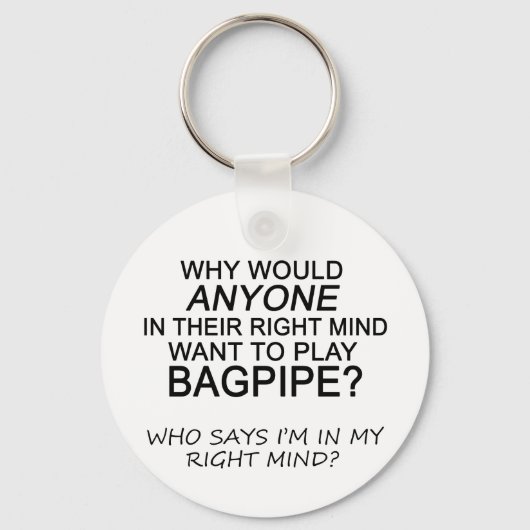 Right Mind Bagpipe Sleutelhanger (Voorkant)