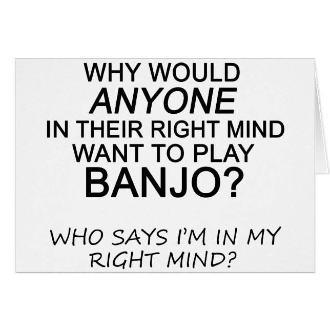 Right Mind Banjo (Voorkant Horizontaal)