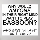 Right Mind Bassoon Poster (Voorkant)