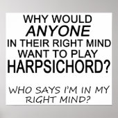 Right Mind Harpsichord Poster (Voorkant)