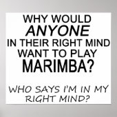 Right Mind Marimba Poster (Voorkant)